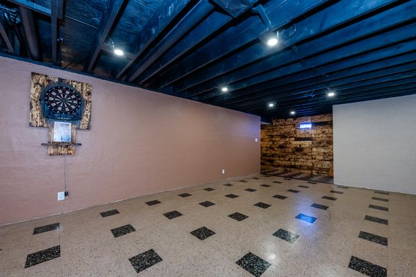 Interior, Recessed Lighting, Stone Walls