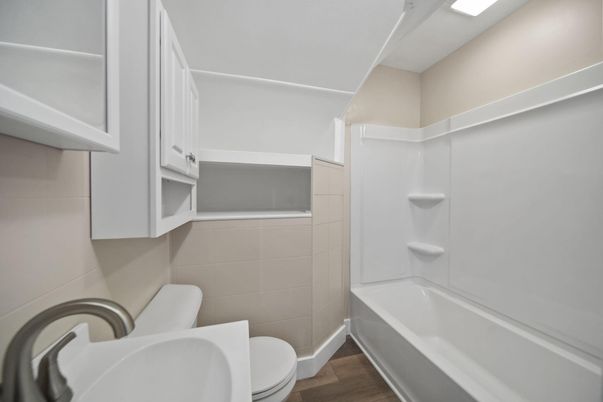 Bathroom, Interior, Wood Texture Flooring