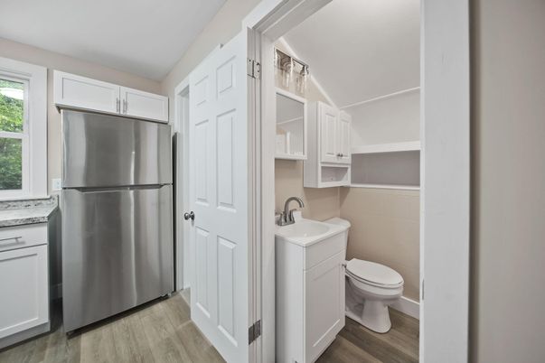 Bathroom, Interior, Kitchen, Wood Texture Flooring