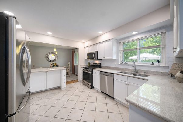 Interior, Kitchen, Recessed Lighting, Stainless Steel Appliances