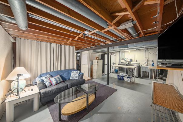 Interior, Living room, Wooden Beams