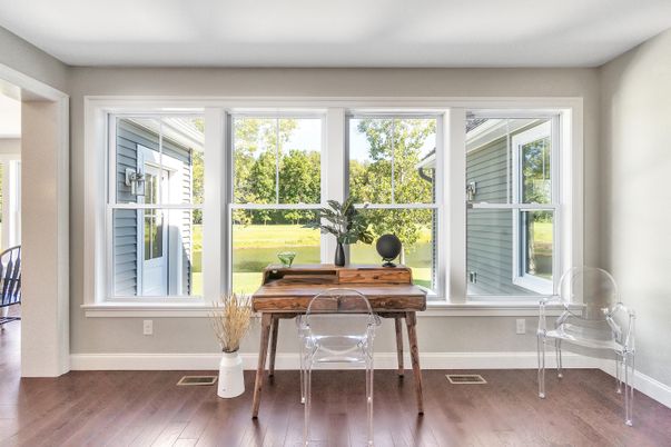 Home Office, Interior, Wood Texture Flooring