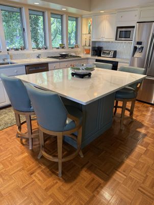 Dining room, Interior, Kitchen, Recessed Lighting, Stainless Steel Appliances, Wood Texture Flooring