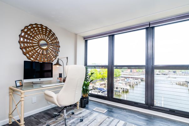 Home Office, Interior, Wood Texture Flooring