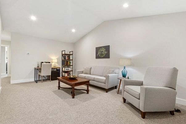 Home Office, Interior, Living room, Recessed Lighting