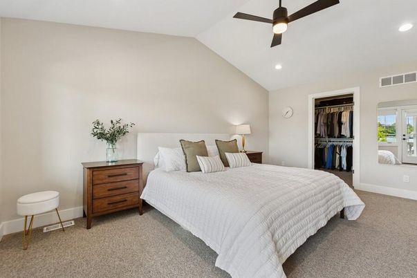 Bedroom, Interior, Recessed Lighting