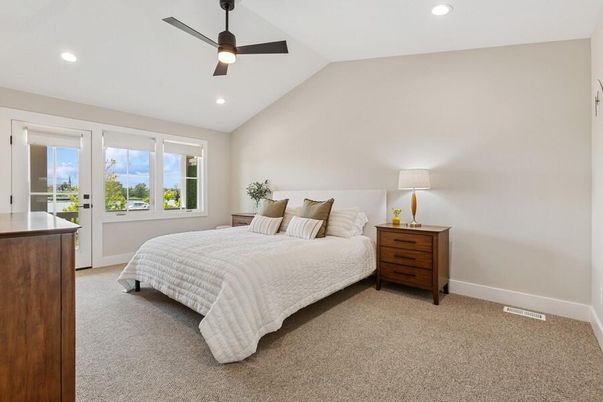 Bedroom, Interior, Recessed Lighting