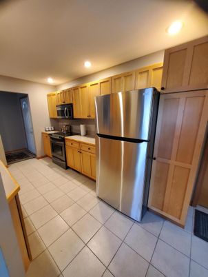 Interior, Kitchen, Recessed Lighting, Stainless Steel Appliances