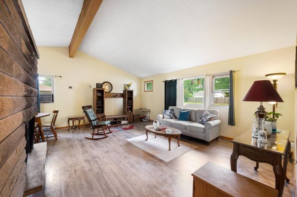 Interior, Living room, Wooden Beams, Wood Texture Flooring