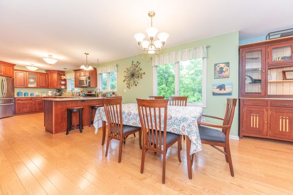Chandelier, Dining room, Interior, Kitchen, Pendant Lights, Wood Texture Flooring