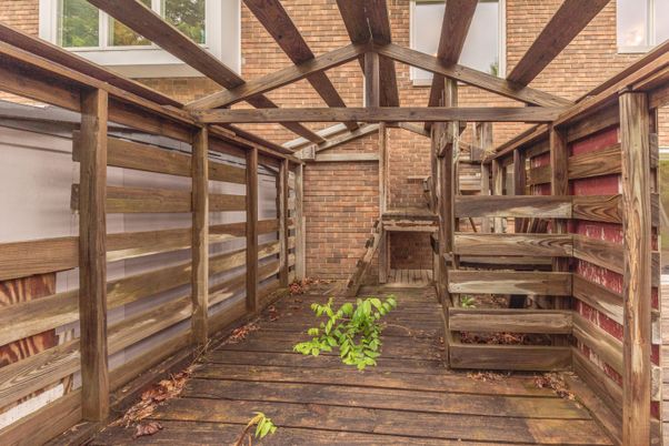 Interior, Stone Walls, Wooden Beams
