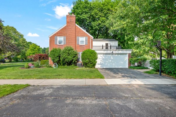Attached, Exterior, Facade, Brick Facade, Tudor Revival