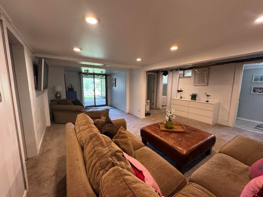 Interior, Living room, Recessed Lighting