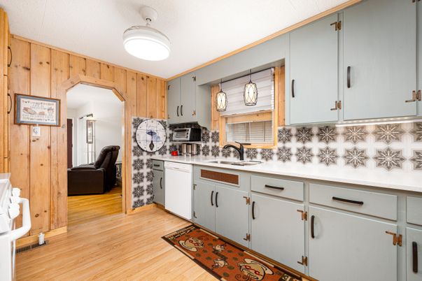 Interior, Kitchen, Wood Texture Flooring
