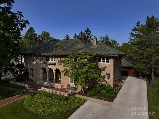Backyard, Exterior, Facade, Brick Facade, French Provincial