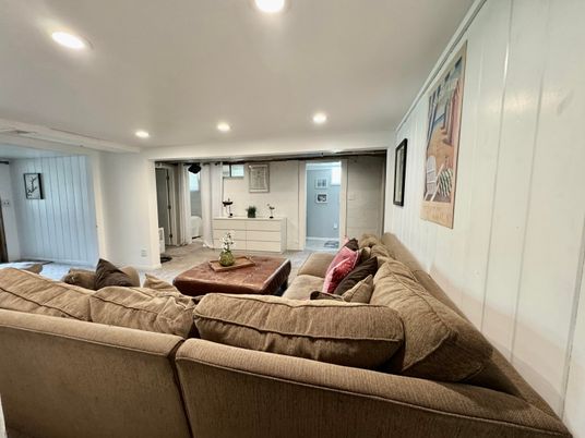 Interior, Living room, Recessed Lighting