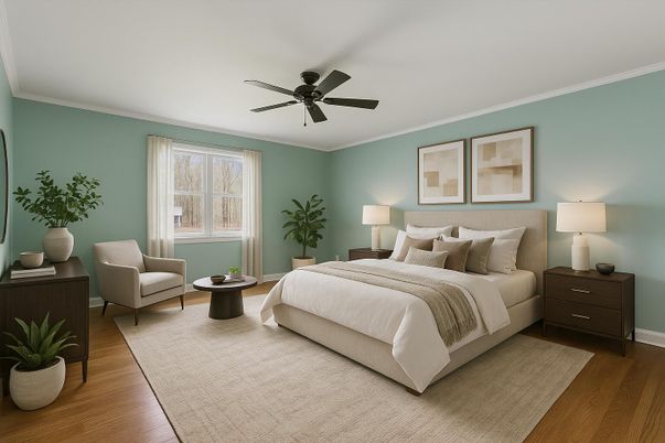 Bedroom, Interior, Wood Texture Flooring