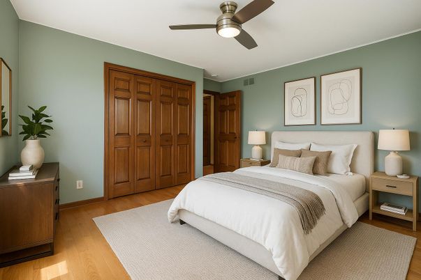 Bedroom, Interior, Wood Texture Flooring
