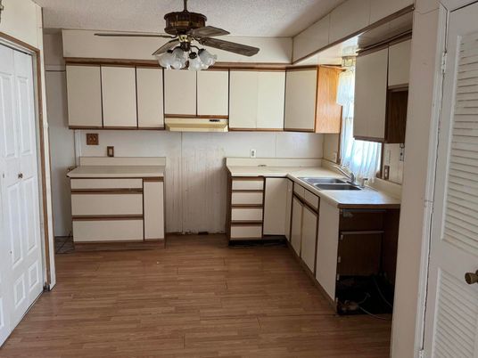 Interior, Kitchen, Wood Texture Flooring