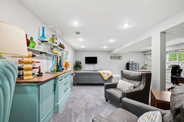 Interior, Living room, Recessed Lighting