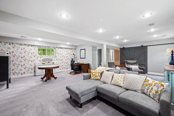Interior, Living room, Recessed Lighting