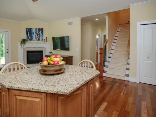 Fireplace, Interior, Recessed Lighting, Wood Texture Flooring