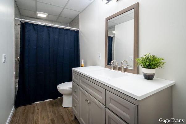 Bathroom, Interior, Wood Texture Flooring