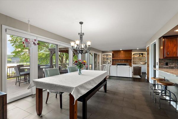 Chandelier, Dining room, Interior, Kitchen, Recessed Lighting