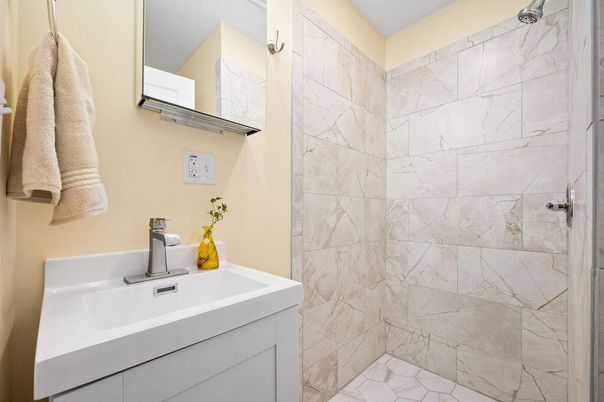 Bathroom, Interior, Marble Walls