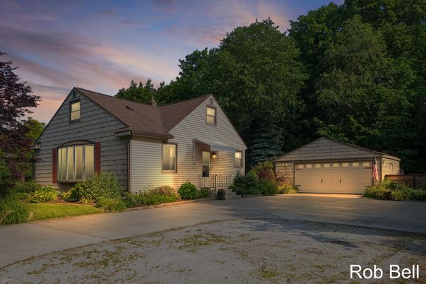 Backyard, Detached Garage, Exterior, Facade, Ranch