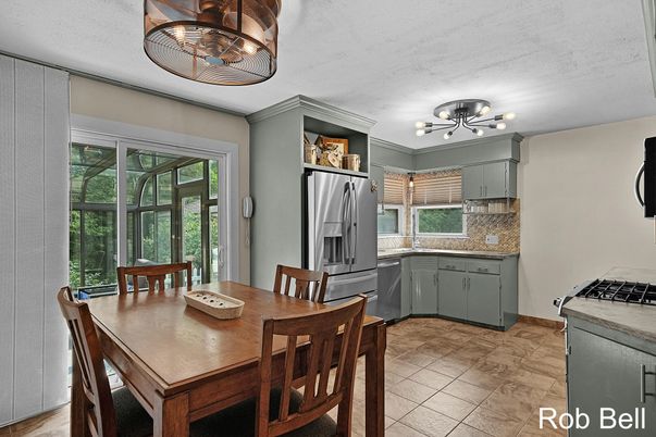 Dining room, Interior, Kitchen