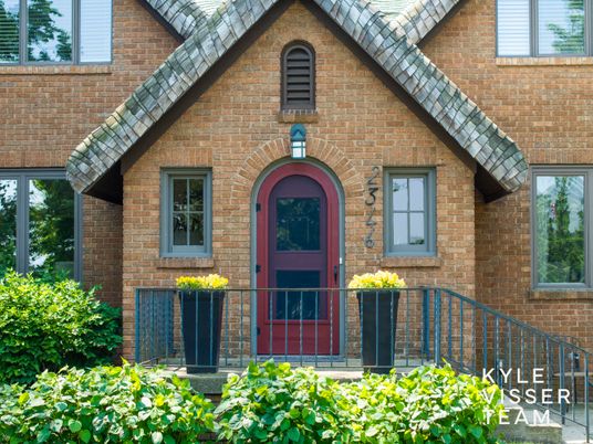 Exterior, Facade, Brick Facade, Tudor Revival