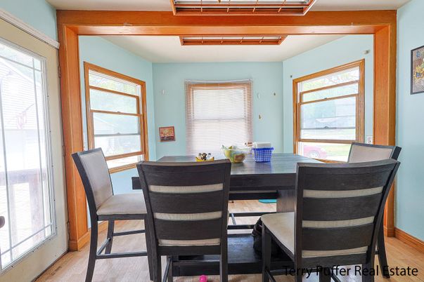 Dining room, Interior, Wood Texture Flooring