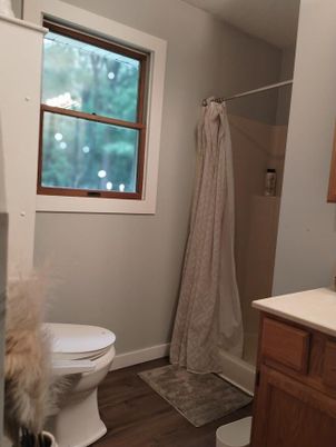 Bathroom, Interior, Wood Texture Flooring