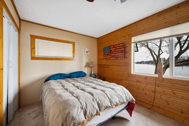 Bedroom, Interior, Water, Wooden Walls