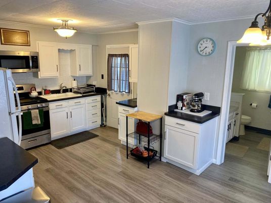 Interior, Kitchen, Wood Texture Flooring