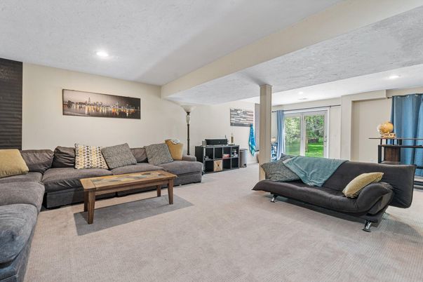 Interior, Living room, Recessed Lighting