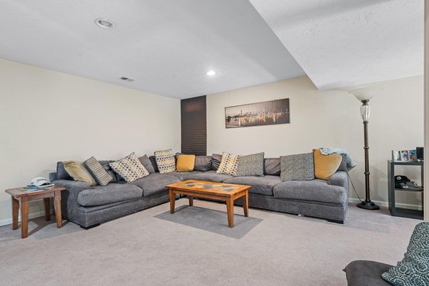 Interior, Living room, Recessed Lighting