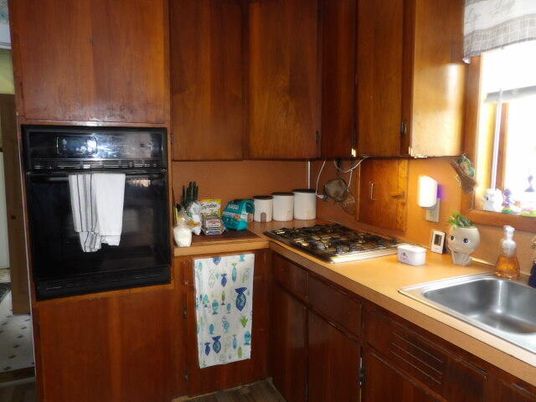 Interior, Kitchen, Wood Texture Flooring