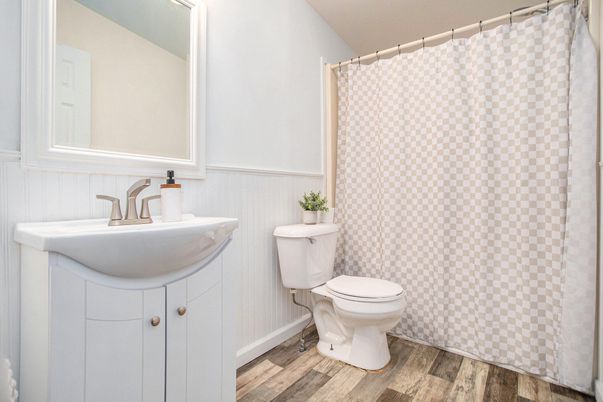 Bathroom, Interior, Wood Texture Flooring