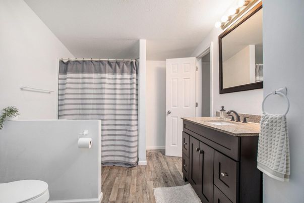 Bathroom, Interior, Wood Texture Flooring