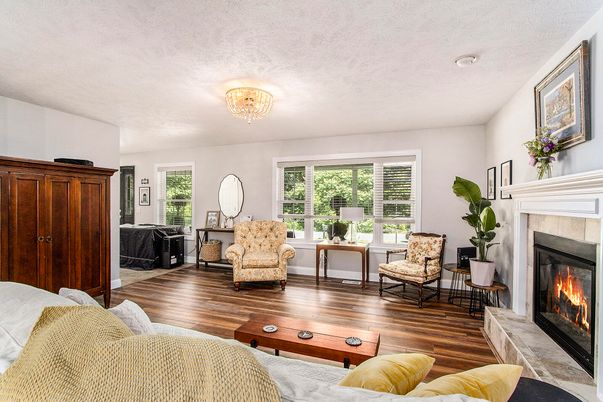 Fireplace, Interior, Living room, Wood Texture Flooring