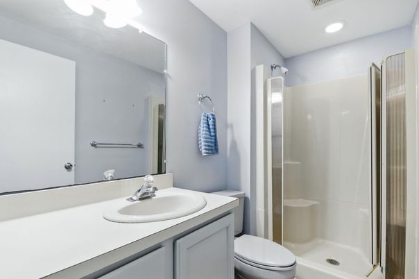 Bathroom, Interior, Recessed Lighting