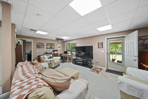 Interior, Living room, Recessed Lighting