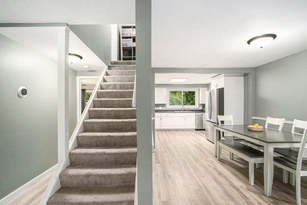 Dining room, Interior, Kitchen, Wood Texture Flooring