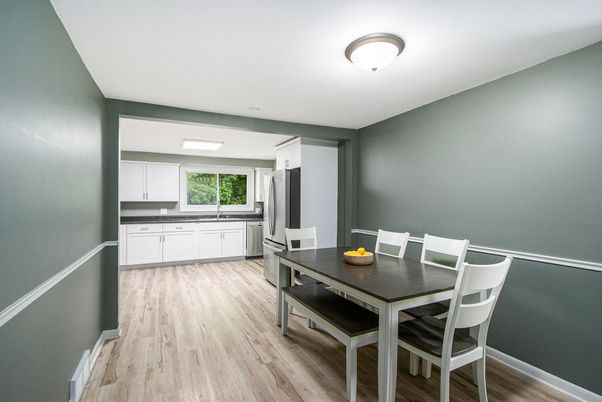Dining room, Interior, Kitchen, Wood Texture Flooring