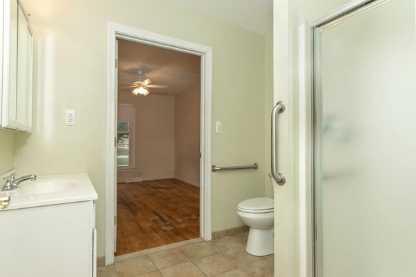 Bathroom, Interior, Wood Texture Flooring