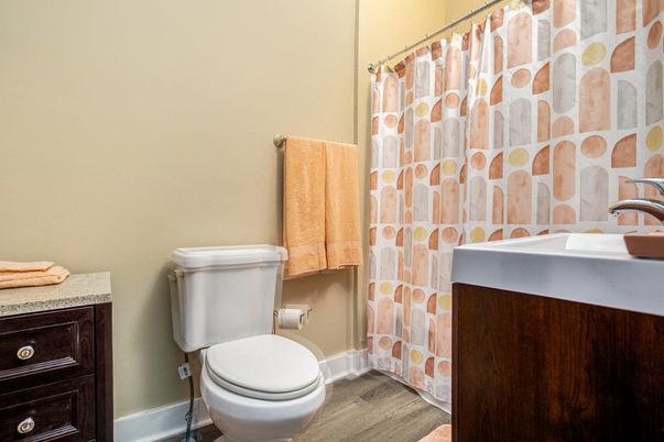 Bathroom, Interior, Wood Texture Flooring