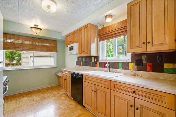 Interior, Kitchen, Wood Texture Flooring