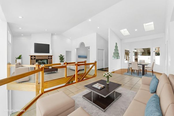 Dining room, Fireplace, Interior, Living room, Recessed Lighting